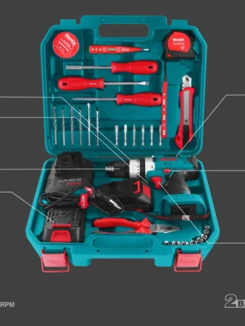 Akku-Bohrschrauber-Set 16 V (33-teilig)