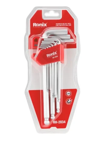 Langer magnetischer Innensechskant-Stiftschlüsselsatz (9-teilig)