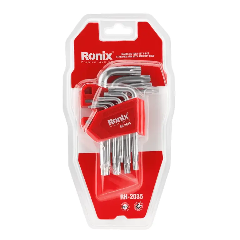 Kurzer magnetischer Torx-Stiftschlüsselsatz (9-teilig) – Bild 3