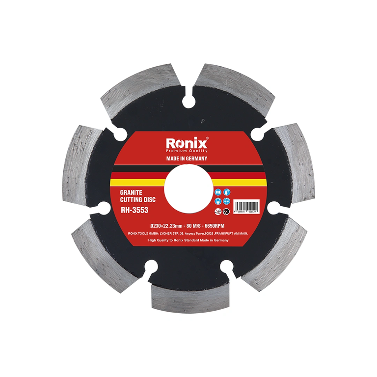 Granit-Trennscheibe 230 mm – 11 Segmente