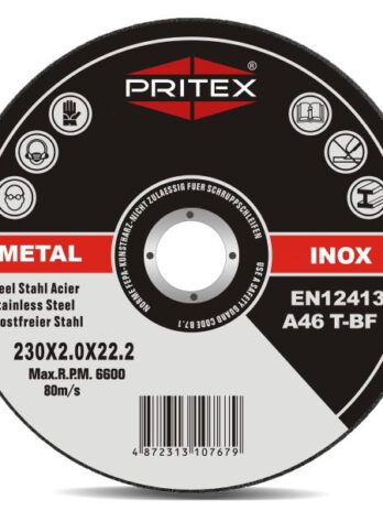 Trennscheibe Inox 230 x 2.0 mm für Edelstahl, Blech und Metall VE 25 Stück