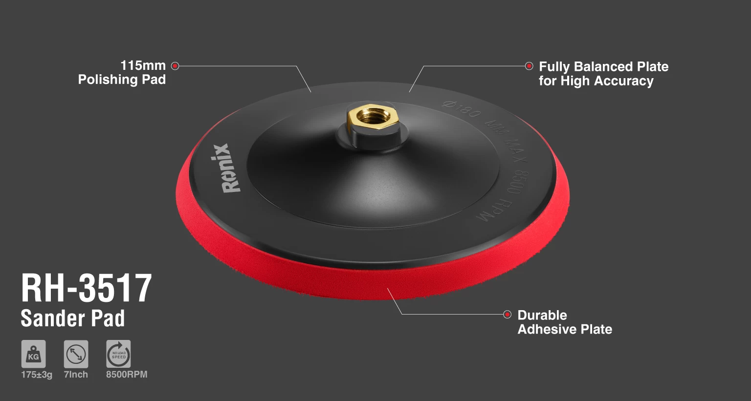 Schleifteller 180 mm – Bild 2