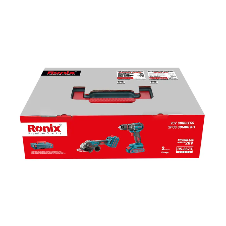 Akku-Kombi-Set 20 V (2-teilig) (Schlagbohrer und Mini-Winkelschleifer)